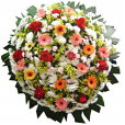 Coroa de Flores Fúnebre (VER DISPONIBILIDADE DE FLORES DO DIA)