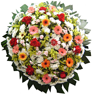 Coroa de Flores Fúnebre (VER DISPONIBILIDADE DE FLORES DO DIA)
