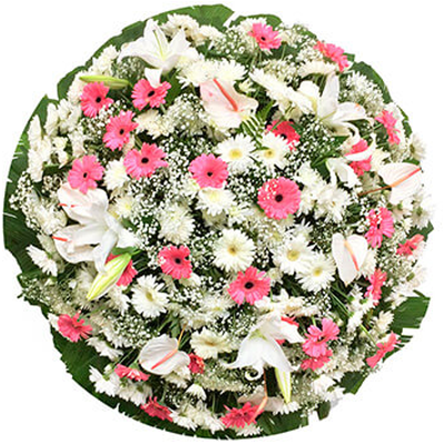 Coroa de Flores Standard (VER DISPONIBILIDADE DE FLORES DO DIA)
